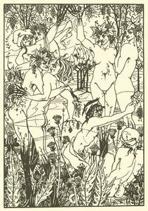 The Snare of Vintage 1894 (litografia) autorstwa Aubrey (after) Beardsley