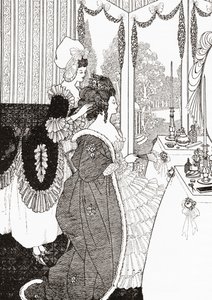 Toaleta według Aubreya Beardsleya. Od ilustrowanej historii moralnej od średniowiecza do współczesności autorstwa Eduarda Fuchsa, opublikowanej w 1909 r. autorstwa Aubrey (after) Beardsley