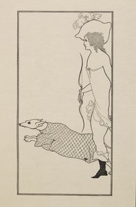 Atalanta, z księgi pięćdziesięciu rysunków autorstwa Aubrey Beardsley