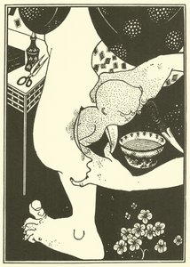 Narodziny łydki nogi autorstwa Aubrey Beardsley