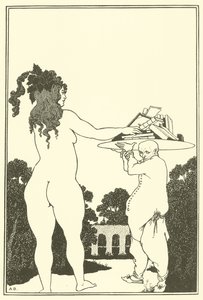 Płyta książki autorstwa Aubrey Beardsley