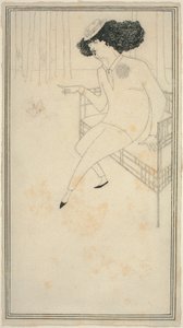 Karykatura J.M. Whistlera autorstwa Aubrey Beardsley