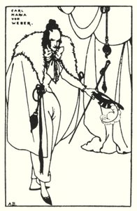 Carl Maria von Weber autorstwa Aubrey Beardsley
