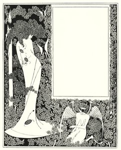 Projekt obramowania treści autorstwa Aubrey Beardsley