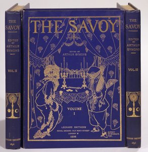 Projekt okładki Savoy, tomy I-III, pod redakcją Arthura Symonsa, wyd. Leonard Smithers 1896 autorstwa Aubrey Beardsley