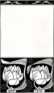 Projekt okładki Kobieta, która zmarła, 1914 autorstwa Aubrey Beardsley