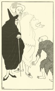 Don Juan, Sganarelle i żebrak autorstwa Aubrey Beardsley
