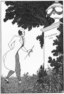 Et in Arcadia Ego, ilustracja z „Savoy”, 1896 autorstwa Aubrey Beardsley