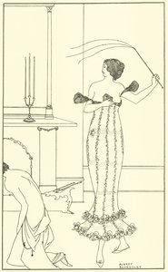 Frontispiece, pełne i prawdziwe sprawozdanie ze wspaniałej misji hrabiego Lavendera autorstwa Aubrey Beardsley
