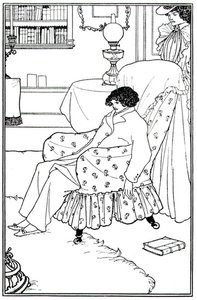 Frontyspis do Złego Macierzyństwa, wyd. autorstwa Elkina Mathewsa i Walta Rudinga autorstwa Aubrey Beardsley