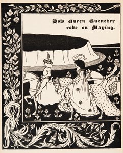 Jak królowa Guenever jechała na Maying autorstwa Aubrey Beardsley