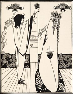 Jak sir Tristram wypił napój miłosny autorstwa Aubrey Beardsley