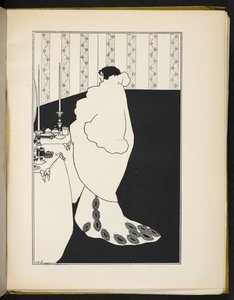 Ilustracja przedstawiająca kobietę autorstwa Aubrey Beardsley