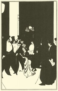 Lady Golds Escort autorstwa Aubrey Beardsley