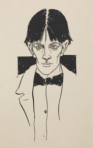 Portret z księgi pięćdziesięciu rysunków autorstwa Aubrey Beardsley