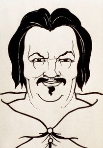 Portret Honoriusza Balzaka autorstwa Aubrey Beardsley