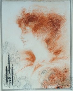 Rejane, 1894 autorstwa Aubrey Beardsley