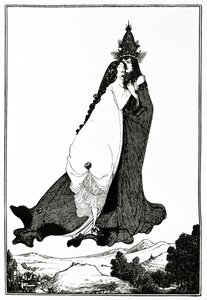Święta Róża z Limy, c.1894 autorstwa Aubrey Beardsley
