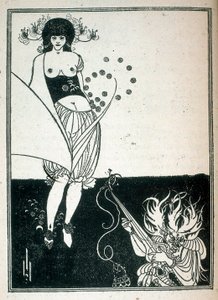 Salome, ilustracja do sztuki napisana przez Oscara Wildea autorstwa Aubrey Beardsley