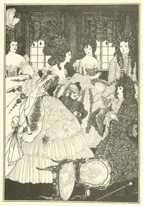 Bitwa Beaux i Belles autorstwa Aubrey Beardsley