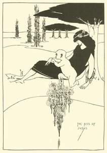 Pocałunek Judasza autorstwa Aubrey Beardsley