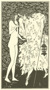 Tajemniczy ogród różany autorstwa Aubrey Beardsley
