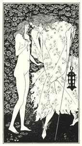 Tajemniczy ogród różany autorstwa Aubrey Beardsley
