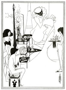 Toaleta z Salome, c.1894 (lito) autorstwa Aubrey Beardsley