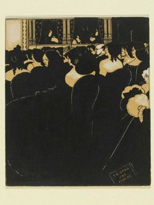 Wagneryci, 1894. autorstwa Aubrey Beardsley