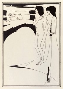 „Kobieta i księżyc” autorstwa Aubrey Beardsley