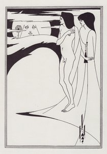 Kobieta na Księżycu, 1893. autorstwa Aubrey Beardsley