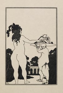 rysunek z Księgi pięćdziesięciu rysunków autorstwa Aubrey Beardsley