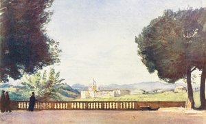 Rzym: Piotra z Villa Pamphili Doria (kolorowa litografia)