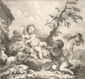 Lato, 1735 autorstwa Audran Benoit II