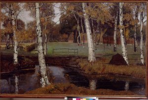 Krajobraz Overbeck, Fritz (1869-1909). olej na płótnie autorstwa August Overbeck