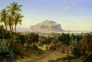 Niemiecki: Blick auf Palermo mit Monte Pellegrino Widok na Palermo z górą Pellegrino