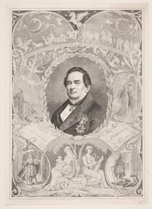 Adama Oehlenschlagera. Arkusz pamiątkowy autorstwa August Edward Adolf Heimburger
