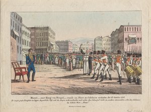 Rozstrzelanie Joachima Murata przez pluton egzekucyjny w Pizzo Calabro, 13 października 1815, ok. 1820