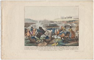 Spotkanie Ostrovna koło Witebska 25 lipca 1812 r. autorstwa August Friedrich Andreas Campe