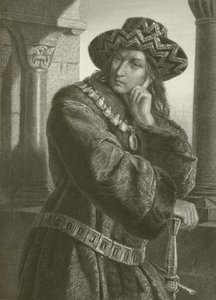 Karol VII (grawerowanie) autorstwa August Friedrich Pecht