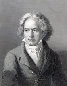 Ludwig van Beethoven, ryty przez Williama Holla Młodszego (grafika) autorstwa August Karl Friedrich von Kloeber