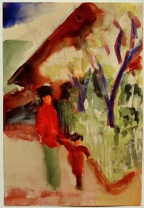 W Domu Szwajcarskim autorstwa August Macke