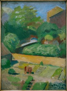 Widok na sąsiedni ogród (Bonn) autorstwa August Macke