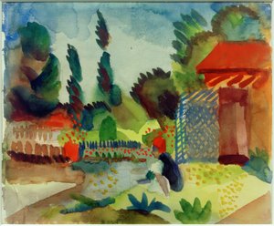 Budka ogrodowa autorstwa August Macke