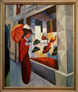 Hatshop (obraz na płótnie) autorstwa August Macke