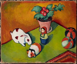 Zabawki małego Waltera autorstwa August Macke