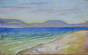 Poranna atmosfera nad jeziorem Tegernsee autorstwa August Macke