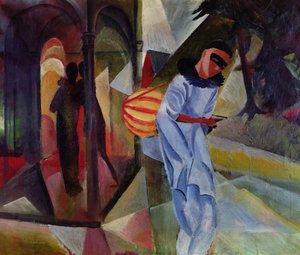 Pierrot autorstwa August Macke