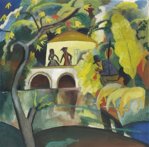 Rococo. 1912 autorstwa August Macke