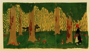 Czerwony Kapturek autorstwa August Macke